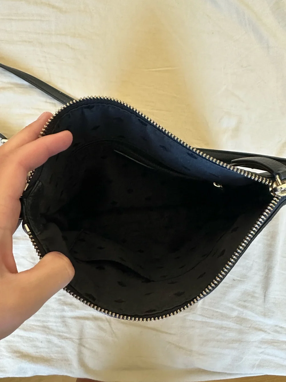 kate spade New York Black Pebbled Leather Crossbody Bag